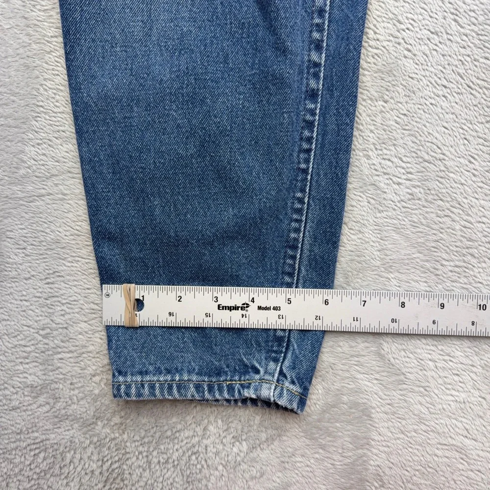 Vintage Lee Jeans Women 3 Union Made Blue High Rise Tapered Leg Mom Denim USA
